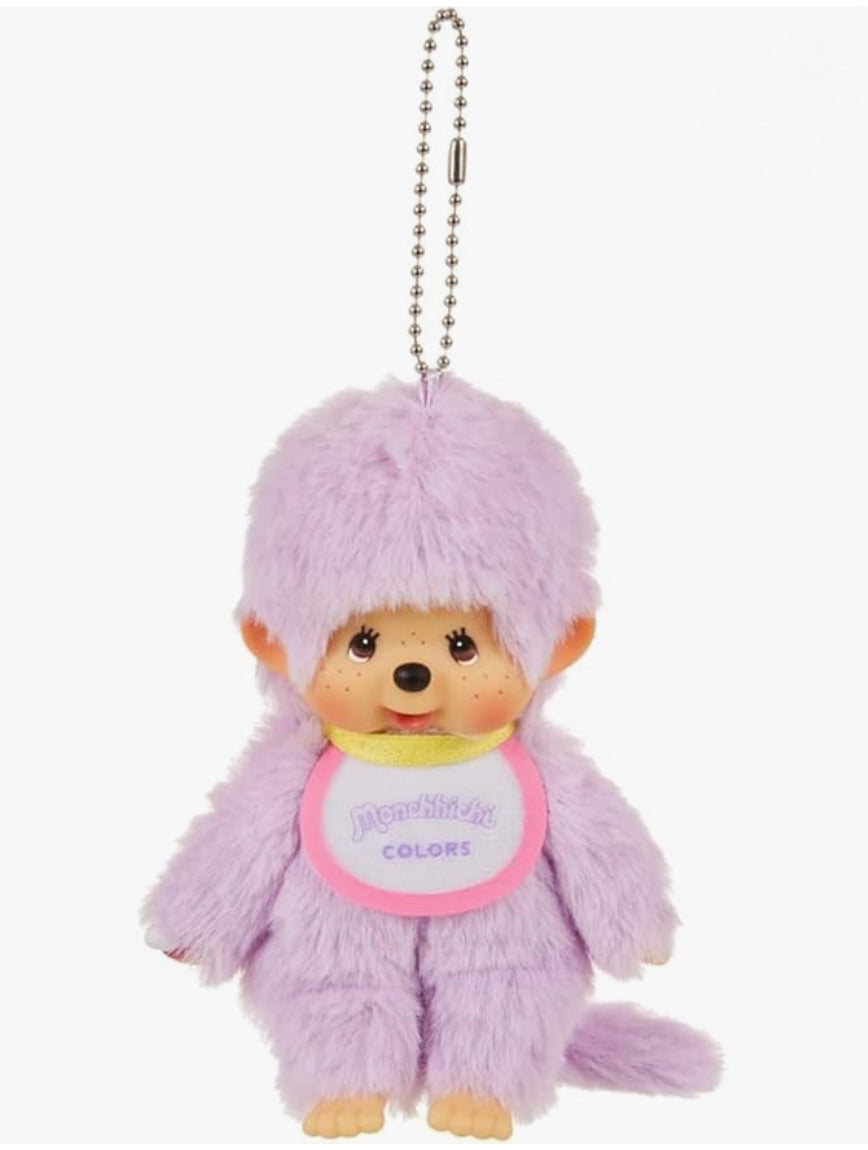 Sekiguchi Monchhichi Lavender Keychain