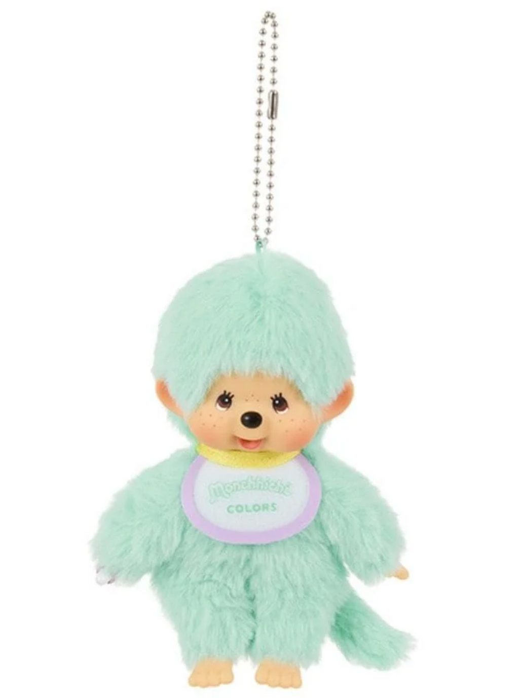 Sekiguchi Monchichi Mint Green Plush Keychain