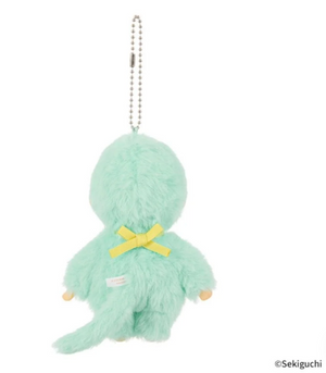 Sekiguchi Monchichi Mint Green Plush Keychain