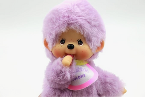 Sekiguchi Monchhichi Lavender Keychain